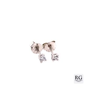 925 CZ 4 CLAW BASKET SET STUDS - 2MM - 0.4g <br/>M11952