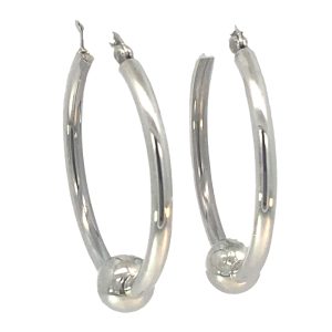 925 BALL ON RND TUBE HINGE HOOPS - 35X3+8 - 6.5g <br/>M12110