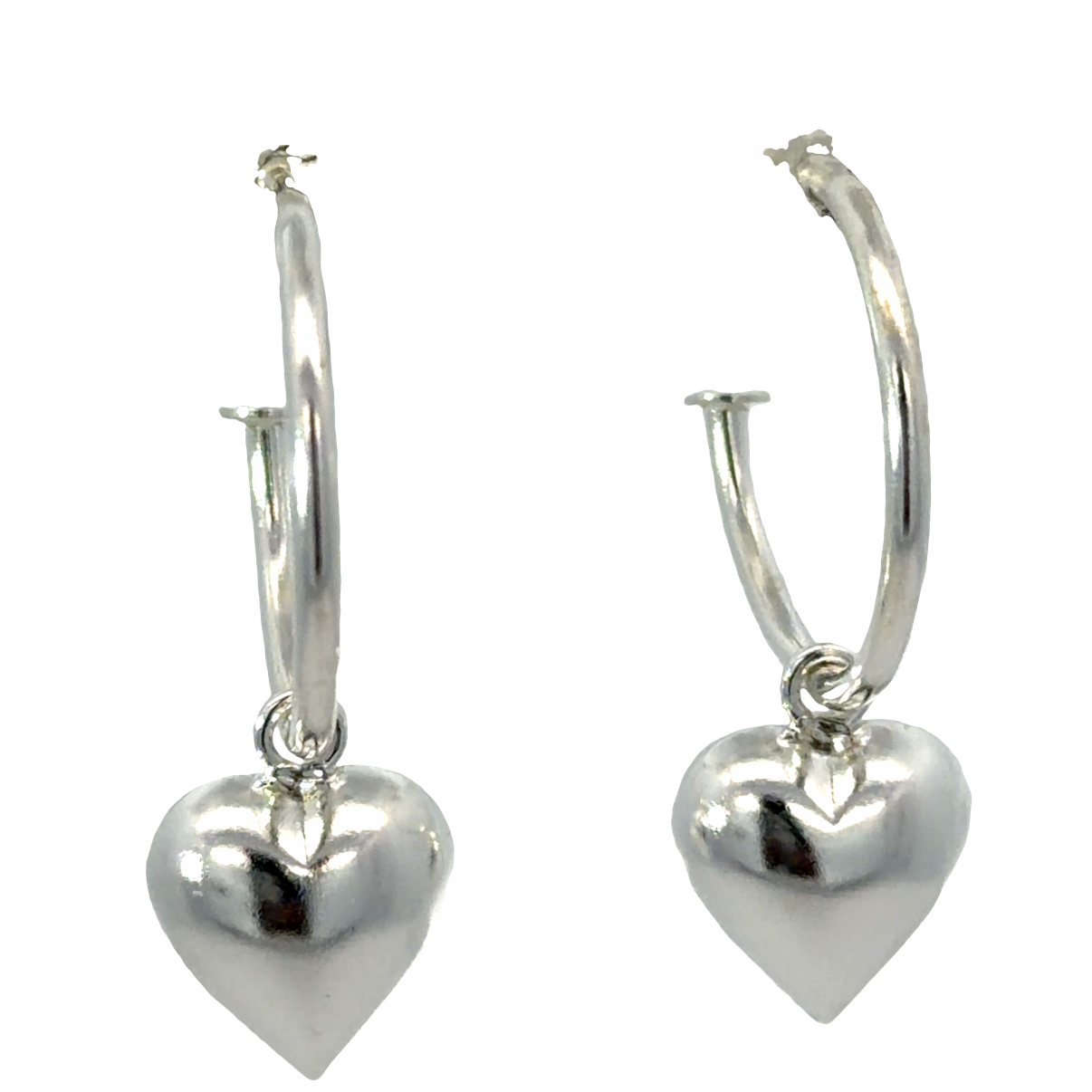 925 HEART PRETTYWOMAN EARRINGS - 18X1.5+10 - 2.7g <br/>M12917