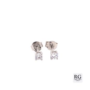 925 CZ 4 CLAW BASKET SET STUDS - 3MM - 0.48g <br/>M11953
