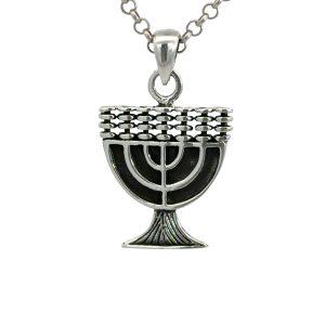 925 OXI FLAT MENORAH PENDANT - 30X18 - 3.5g