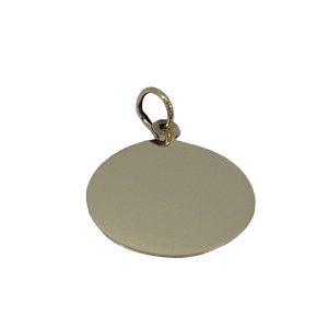 9CT YG ROUND DISC - 17MM - 0.77g - 0.3MM THICKNESS <br/>001
