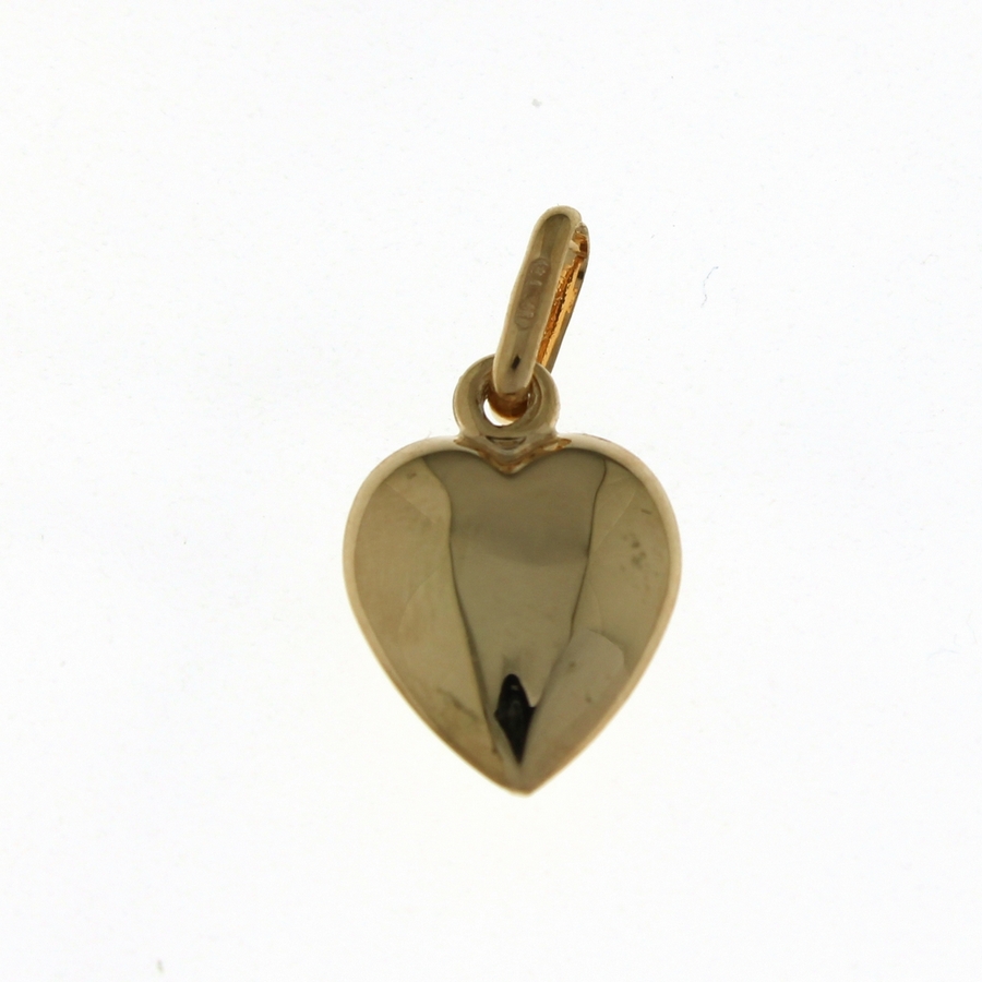 9CT YG HOLLOW HEART CHARM - 18X10 - 0.76g <br/>002