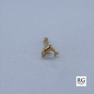 9CT YG DOLPHIN NOSE PIN BALL END - 4X4 - 0.11g <br/>1001