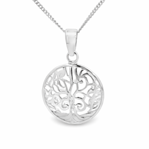 925 PLAIN OPEN CUT RND TREE OF LIFE PEND 26X17 1.6 <br/>10022