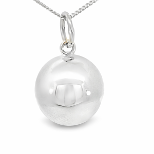925 HOLLOW PLAIN BALL CHARM - 14MM - 2.75g <br/>10023