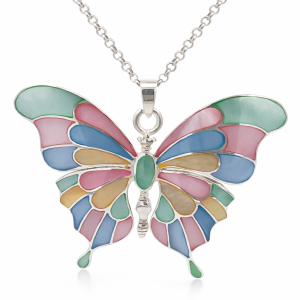 925 MIX MOP BULKY BUTTERFLY PENDANT - 50X60 25.5g <br/>10035MIX