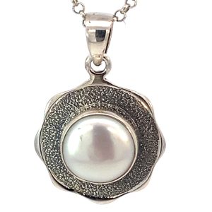 925 OXI MATT FW PEARL TUBE SET PEND - 36X25 - 6.8g <br/>10061