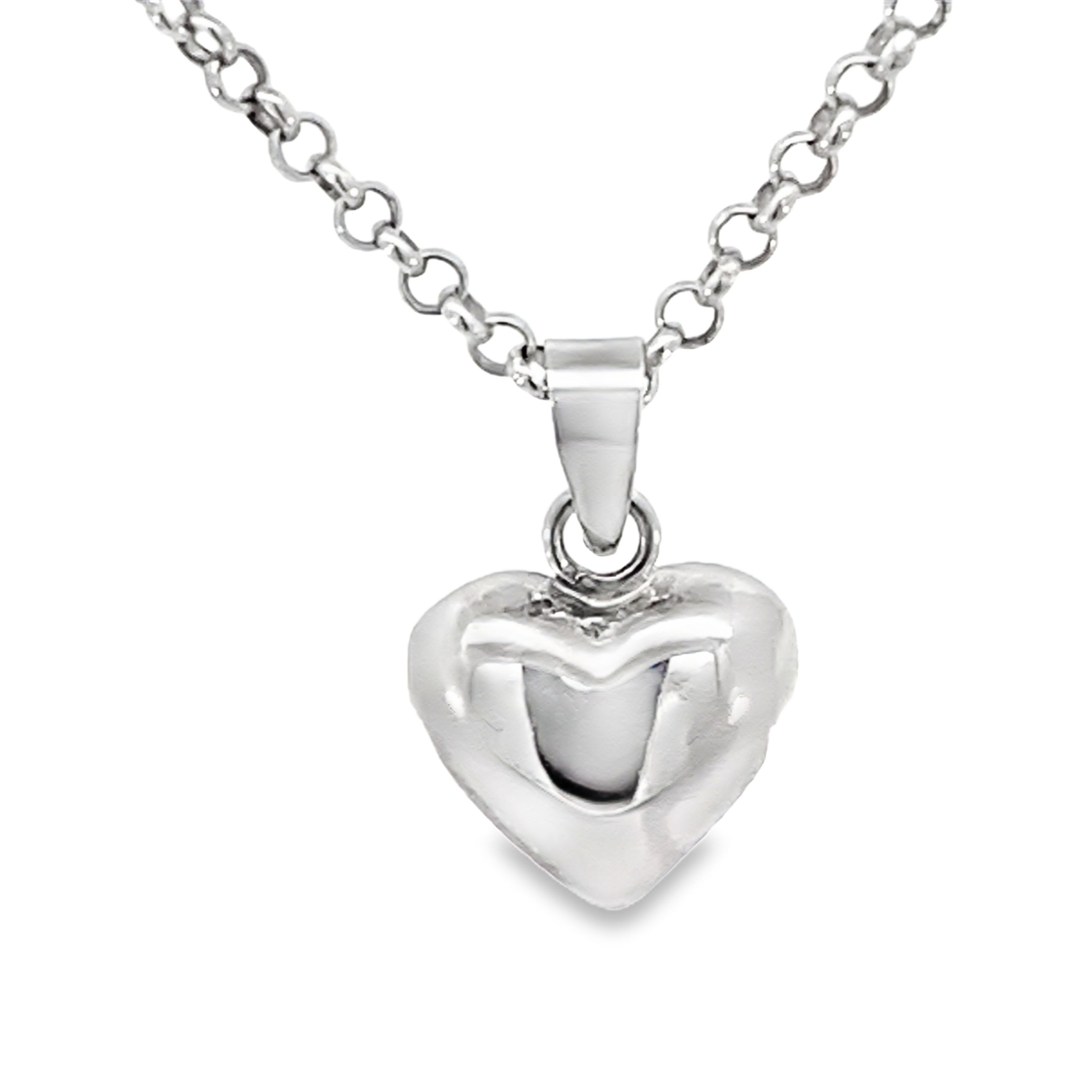 925 HOLLOW PLAIN PUFF HEART PENDANT - 20X13 1.87g <br/>10072