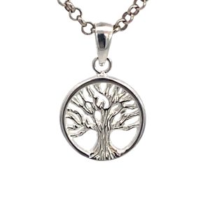 925 OPEN ETCH TREE OF LIFE RND PEND - 23X15  1.67g <br/>10079