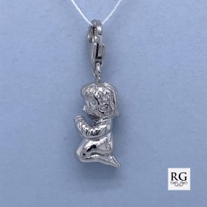 925 PRAYING GIRL CHARM - 25X8 <br/>10108