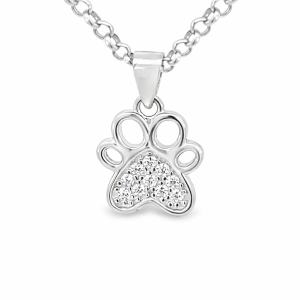 925 CZ PAVE OPEN CUT TOE PAW PEND - 18X11 - 1.15g <br/>10137