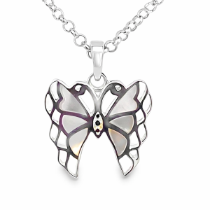 925 MOP OPEN CUT BUTTERFLY PEND - 22X17 - 2g <br/>10143M