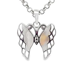 925 MOP OPEN CUT BUTTERFLY PEND - 22X17  1.69g <br/>10144M