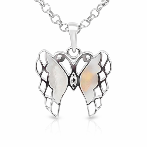 925 MOP OPEN CUT BUTTERFLY PEND - 22X17  1.69g <br/>10144M