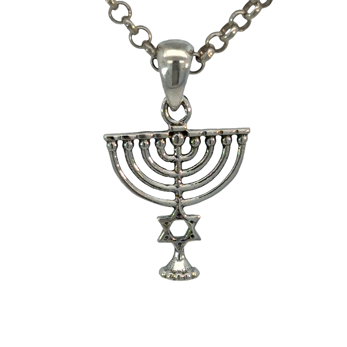 925 OXI FLAT MENORAH PENDANT - 23X15 - 1.1g