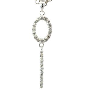 925 CZ PAVE OUTLINE OV+LONG BAR PEND 38X9 1.2g