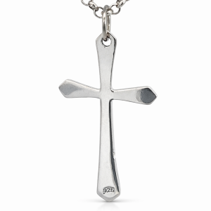 925 PLAIN POINTY FLAT CROSS - 36X18 - 1.56g <br/>10535
