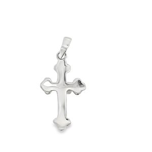 925 PLAIN SCALLOP ENDS CROSS - 26X13 - 1.64g <br/>10538