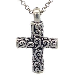 925 OXI ELECTRFORM TWIRLY TUBE CROSS - 36X22  3.7g <br/>10539