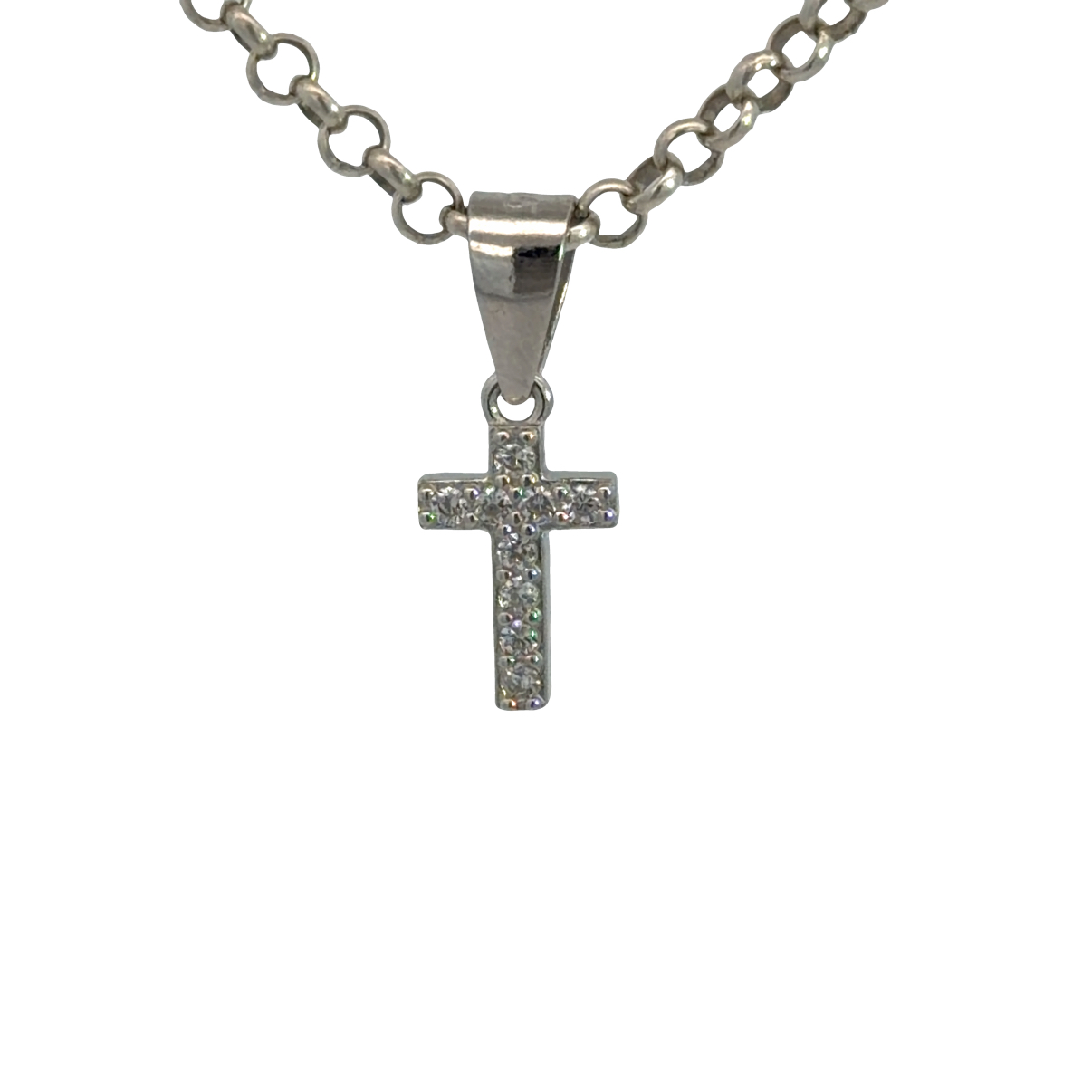 925 CZ PAVE CROSS - 16X6 - 0.51g