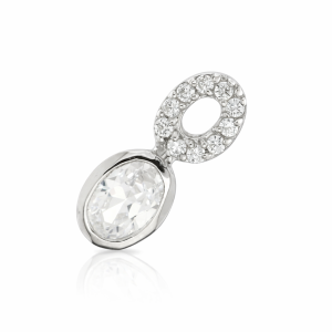 925 OVAL CZ PEND <br/>11003