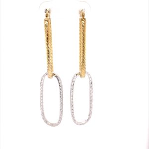 925 RH PL+YG PL DIA CUT DBL OV DROP HOO 65X16 3.7g <br/>11605