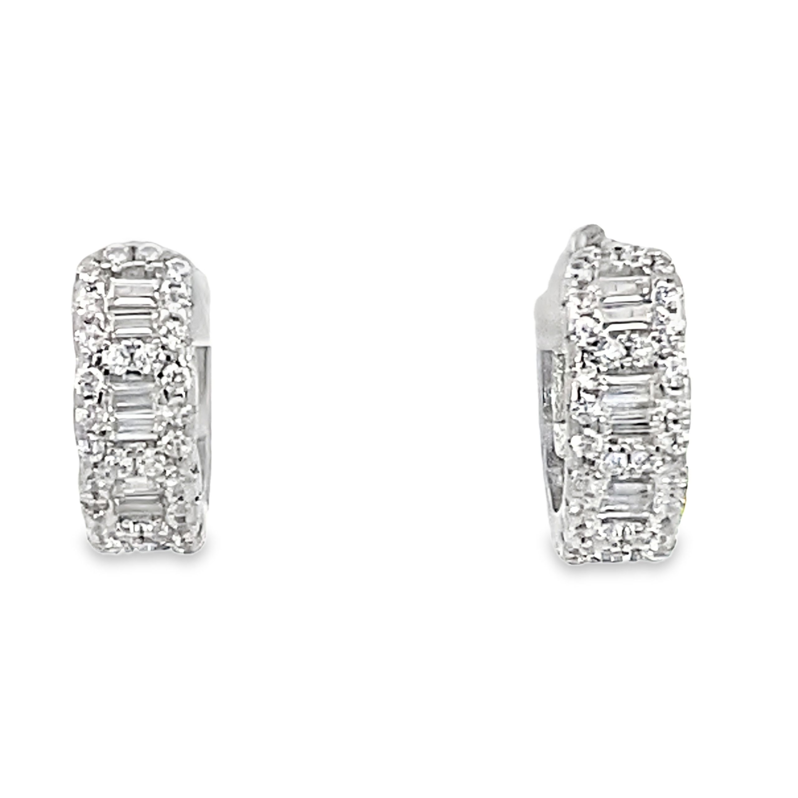 925 BAG+RND CZ PAVE HUGGIES - 12X5 - 3g <br/>11607