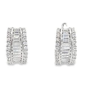 925 RND+BAG CZ PAVE HUGGIES - 15X8 - 3.8g <br/>11633