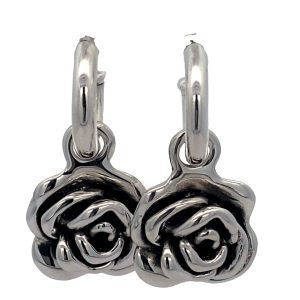 925 OXI EF ROSE PRETTYWOMAN EAR - 44X22 - 10.7g <br/>11663