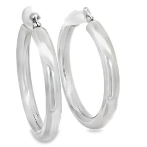 925 RND TUBE HINGE HOOPS - 40X5 - 10.3g <br/>11667