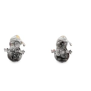 925 SNOWMAN STUDS - 10X8 - 1.55g <br/>11675