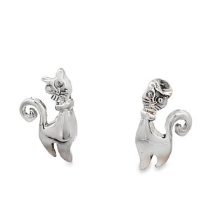925 PLAIN STANDING CAT STUDS - 17X10 - 2.9g <br/>11676