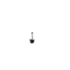 925 TANZANITE CZ STAR NOSE PIN - 3MM <br/>11722T