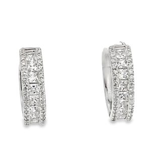 925 RND+BAG CZ PAVE HUGGIES - 16X4 - 3.6g <br/>11742