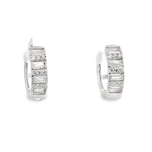 925 RND+BAG CZ PAVE HUGGIES - 12X4 - 2.48g <br/>11745