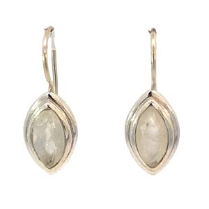 925 MARQ MOONSTONE FACET FIX WIRE EAR - 24X9 4.3g  <br/>11747M