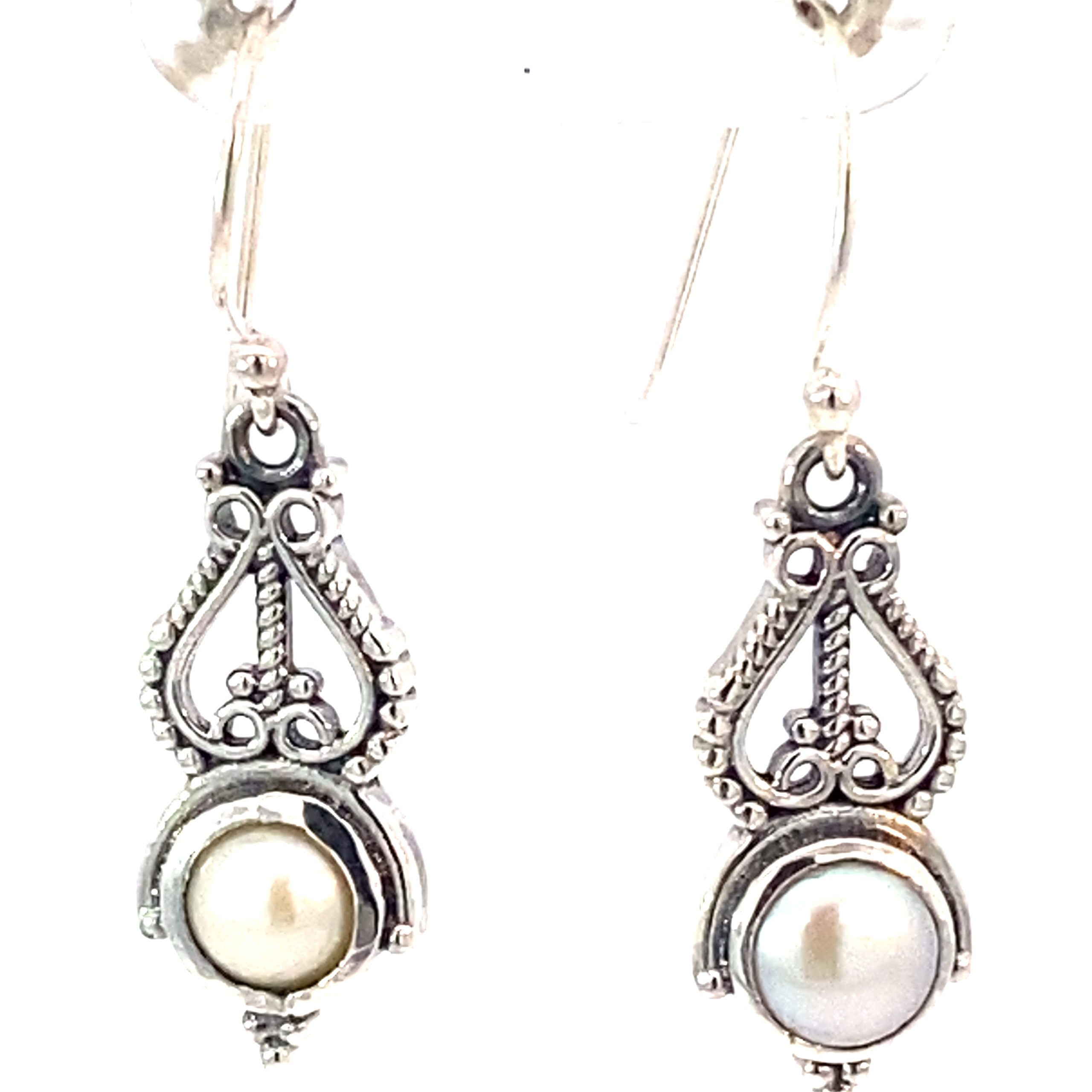 925 OXI WH FW PEARL BOHO DROP EAR - 32X9 - 3.4g <br/>11750