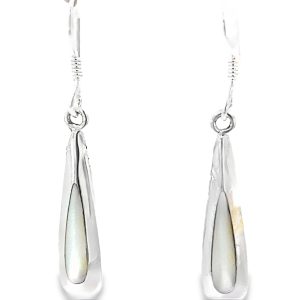925 MOTHER OF PEARL TEARDROP EARRINGS - 36X5  2.2g <br/>11762M