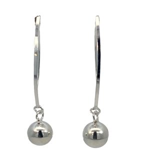 925 HOLLOW BALL ON V-LOOP EAR - 40X8 - 2.28g <br/>11765