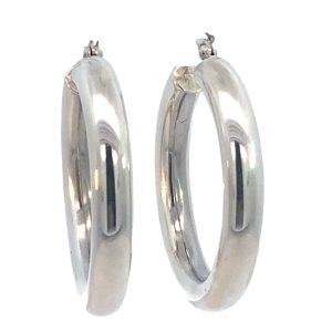925 PLAIN HOLLOW RND TUBE HINGE HOOPS - 40X6  12g <br/>11792