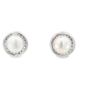 925 WH FW PEARL TUBE SET STUDS - 9MM - 2.4g <br/>11832