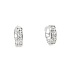 925 DBL ROW CZ PAVE HUGGIES - 11X3 - 1.5g