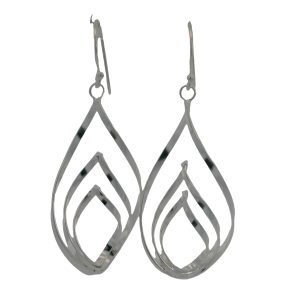925 TRIP CUT OUT TEARDROP EAR - 49x19 - 4.3g