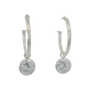 925 CZ TUBE SET PRETTYWOMAN EAR - 18X1.5+8MM 2.6g