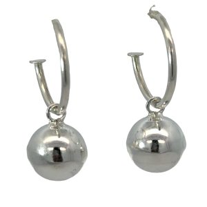 925 HOL PLAIN BALL PRETTYWOMAN EAR 16X1.5+10 3.3g