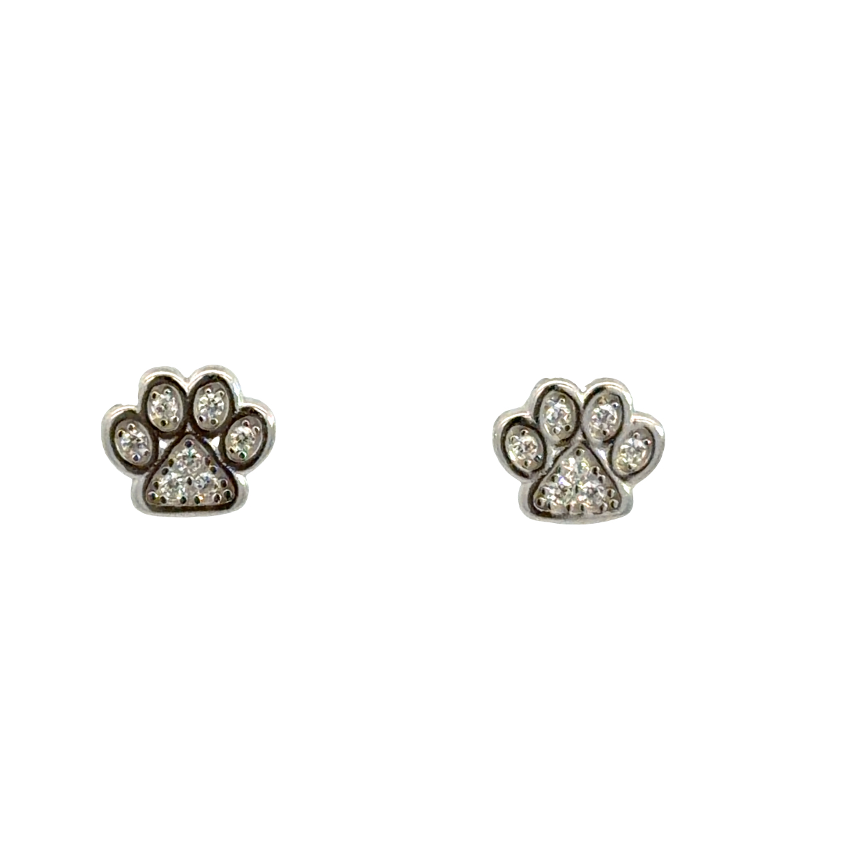 925 CZ PAVE PAW STUDS - 8X7 - 1.2g