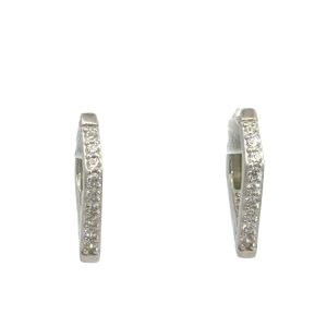 925 CZ PAVE GEO SHAPE HUGGIES - 16X2 - 2.65g