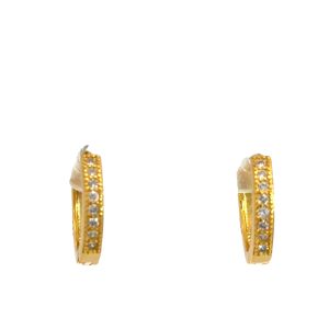 925 YG PL CZ PAVE HUGGIES - 12X2 - 1.5g
