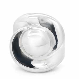 925 PLAIN EFORM HALF BALL SPIRAL RING - 26MM <br/>13639